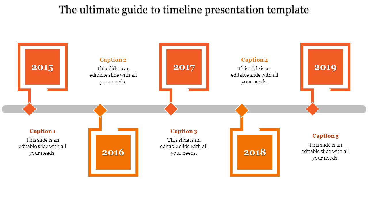 Innovative Timeline Presentation Template Slide Design